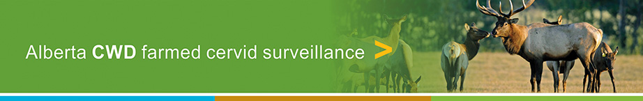 Alberta CWD farmed cervid surveillance