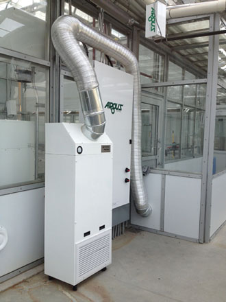 Bio-containment Hepa filter system