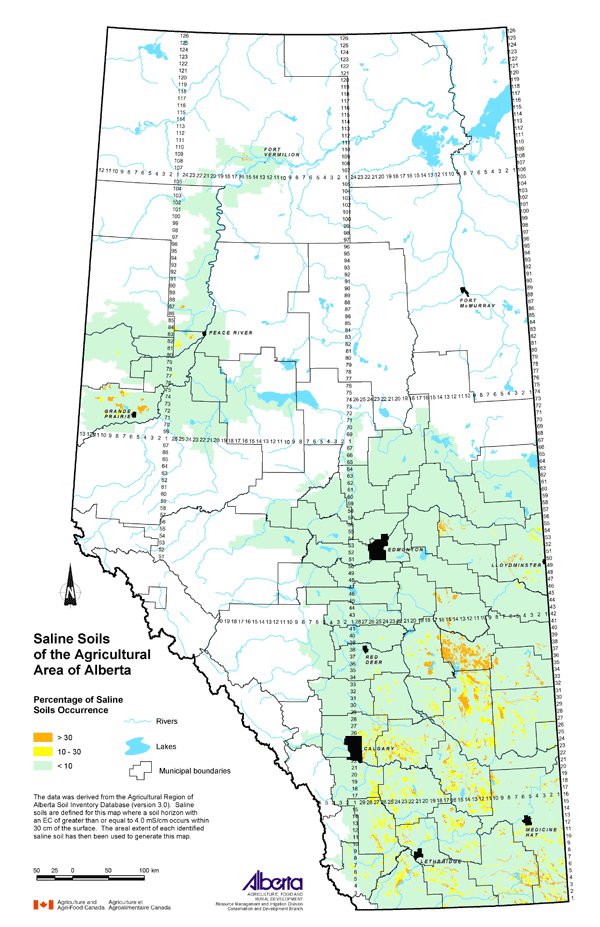 Saline Soils of the Agricultural Area of Alberta