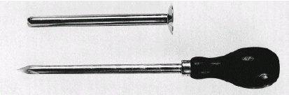 Figure 10. Standard trocar and cannula shown separately