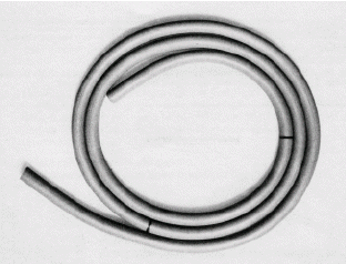 Figure 11. Standard size stomach tube (inside diameter 1.5 - 2 cm x 2 m)